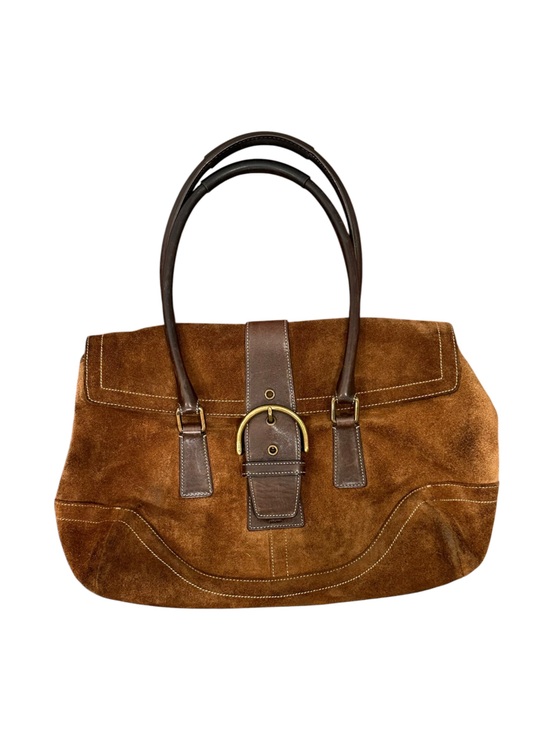 Coach Handbags - Coach Vintage Y2K Soho brown suede shoulder bag